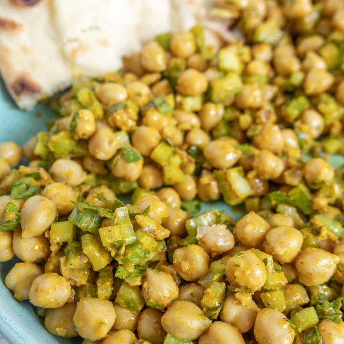 Lemony Mustard Chickpea Salad