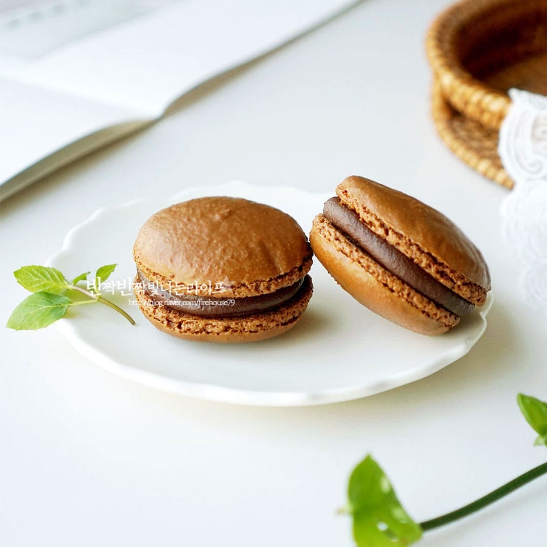 초코 마카롱 만들기 수제 마카롱 재료 필링 만드는법 마카롱 꼬끄 만들기