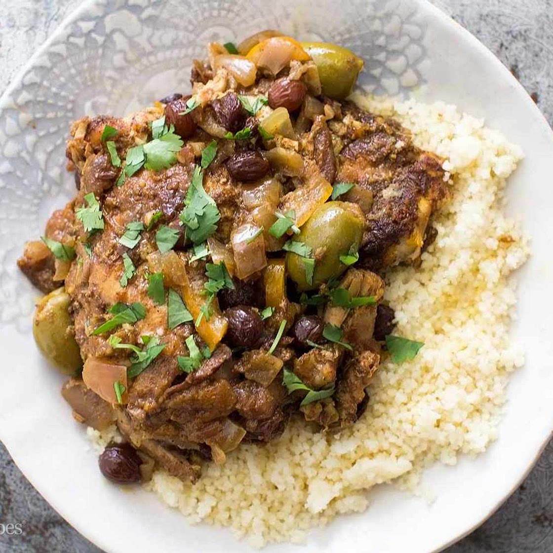 Slow Cooker Chicken with Moroccan Spices