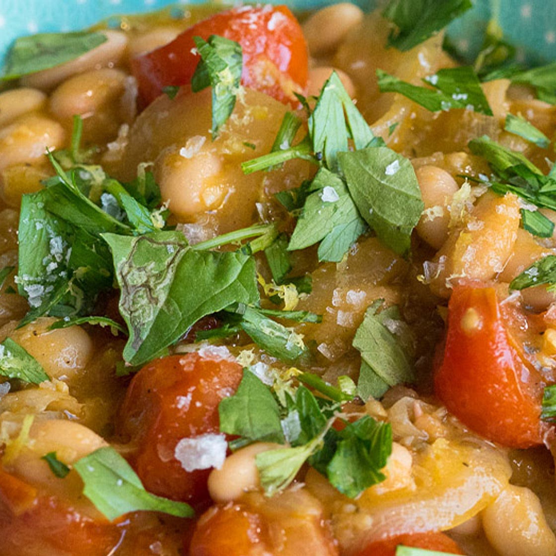 Roasted Tomato and White Bean Stew