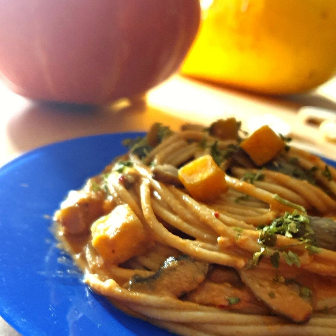 ONE POT PASTA D'AUTOMNE BUTTERNUT CHAMPIGNONS AU COOKEO