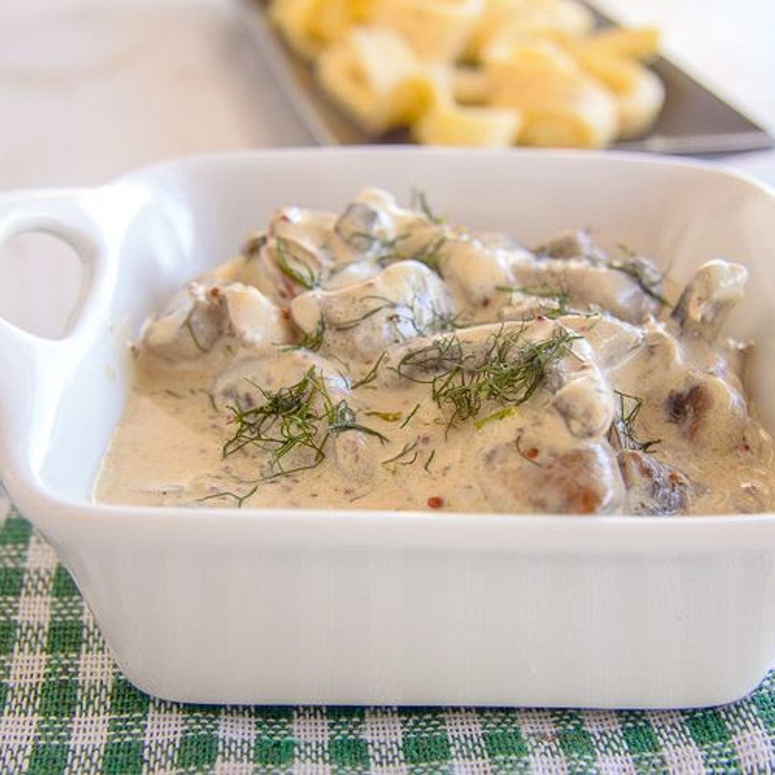 Creamy Dill Mushrooms