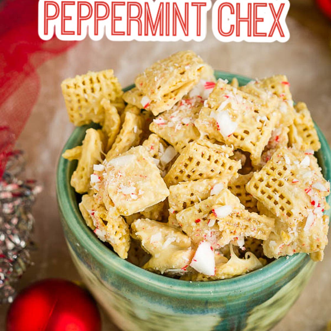 WHITE CHOCOLATE PEPPERMINT CHEX MIX