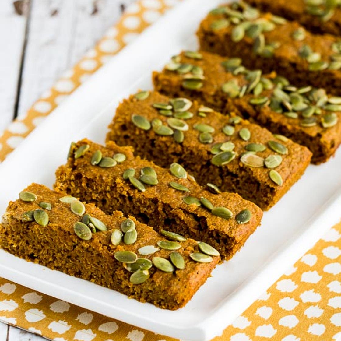 Sugar-Free Pumpkin Bars