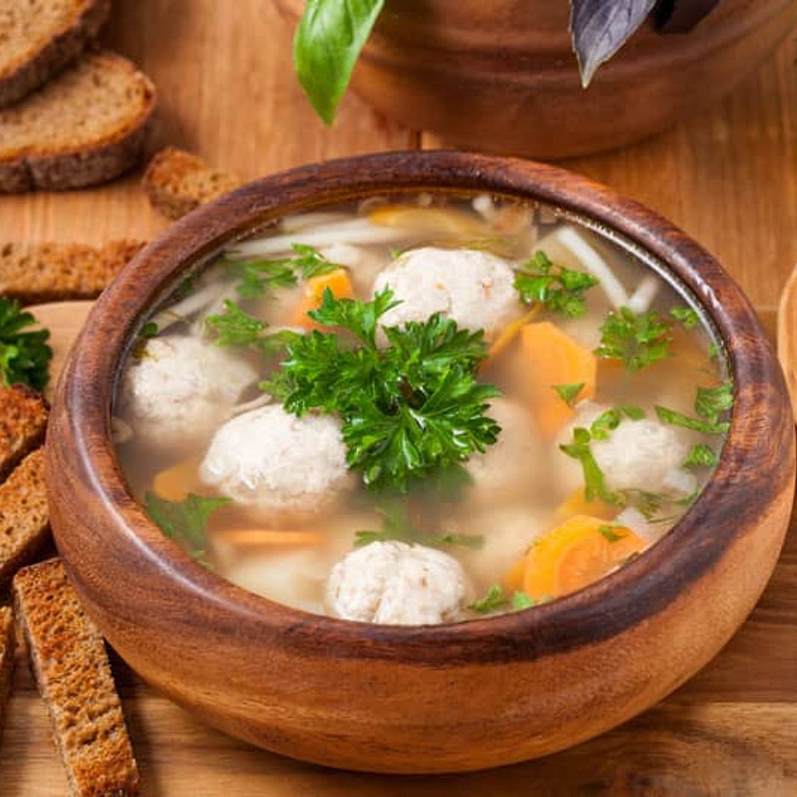 Turkey Meatballs Soup