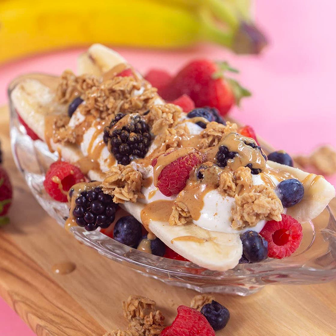 Banana Split Breakfast Parfait