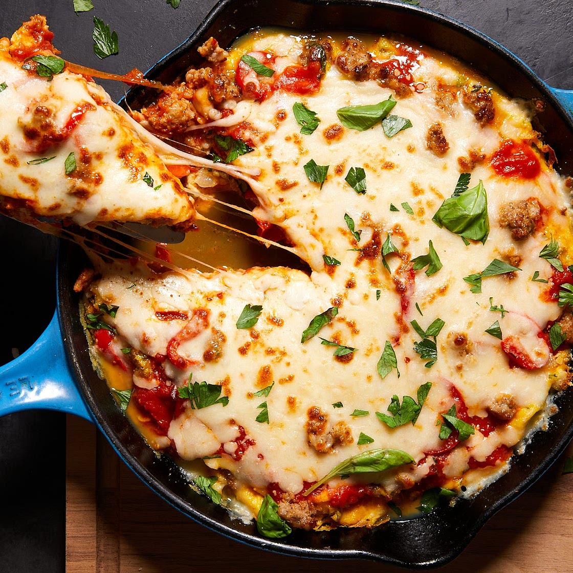 Italian Sausage & Pepper Frittata Affogato