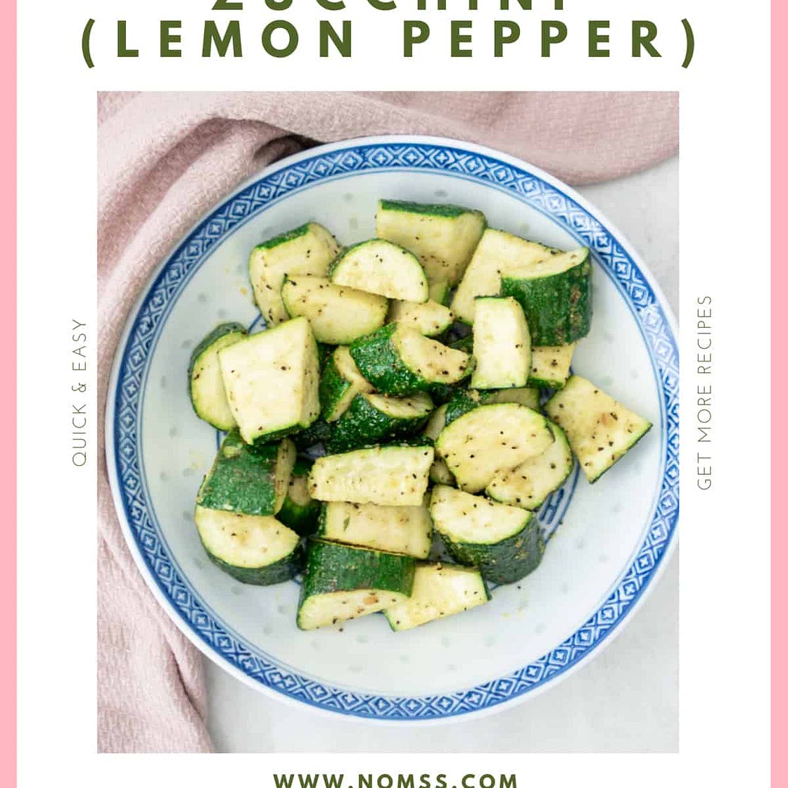 Easy Air Fryer Zucchini (Lemon Pepper)