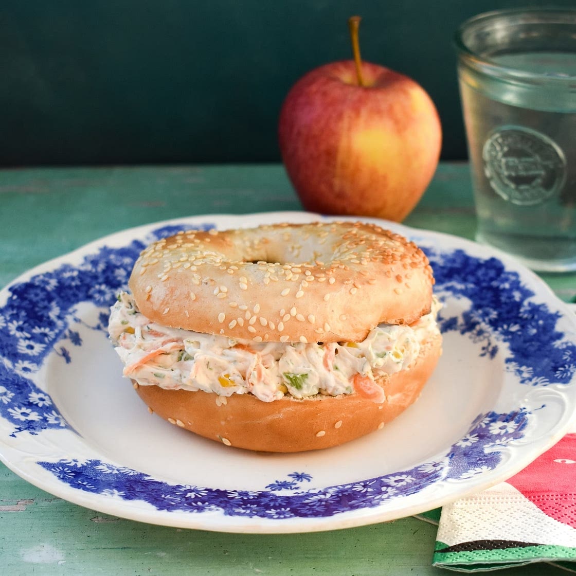 Easy Homemade Vegetable Cream Cheese for Bagels