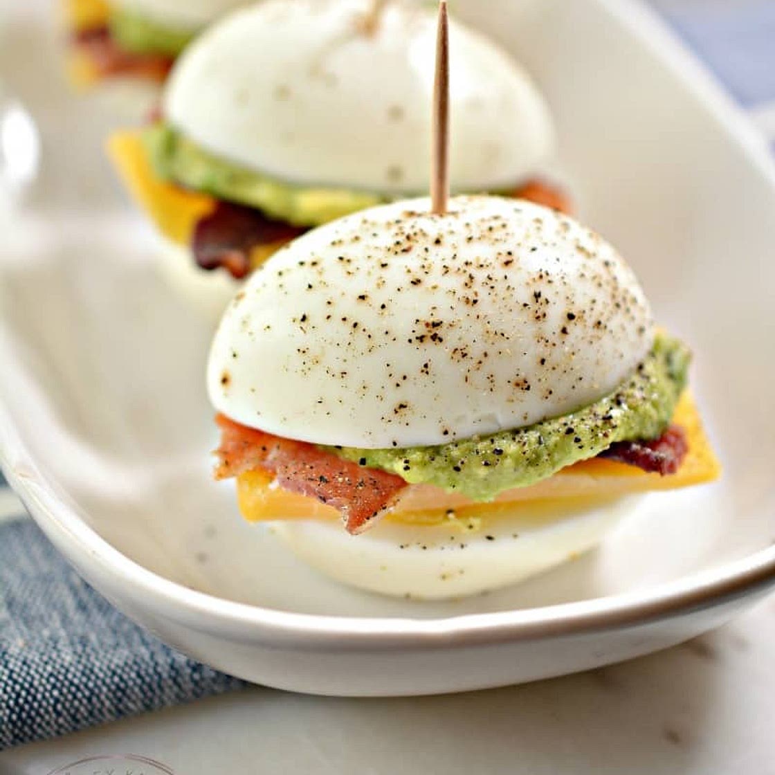 Keto Bacon, Egg, & Cheese Sliders