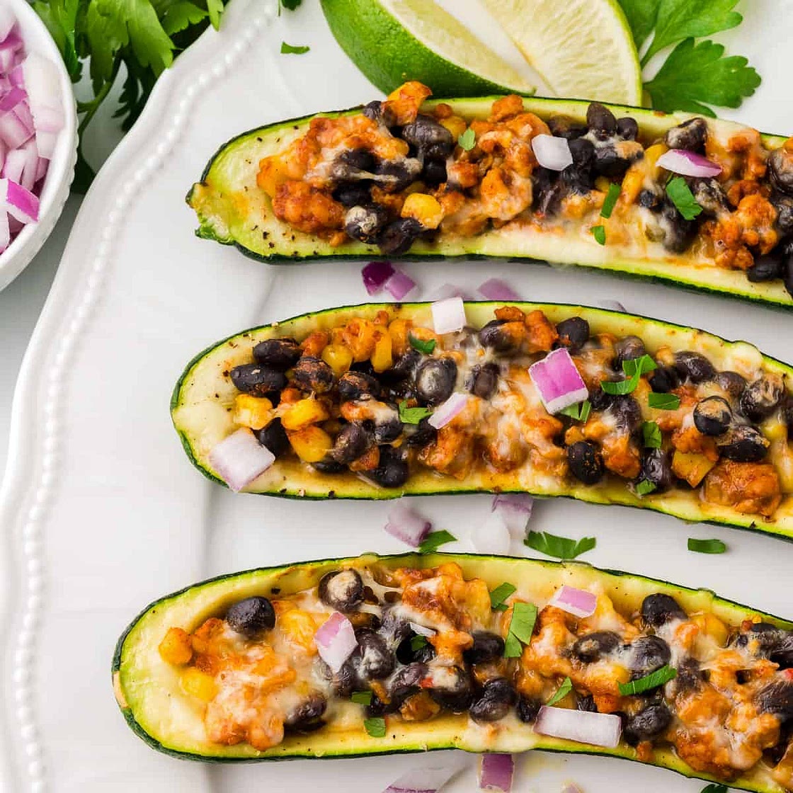 Zucchini Taco Boats