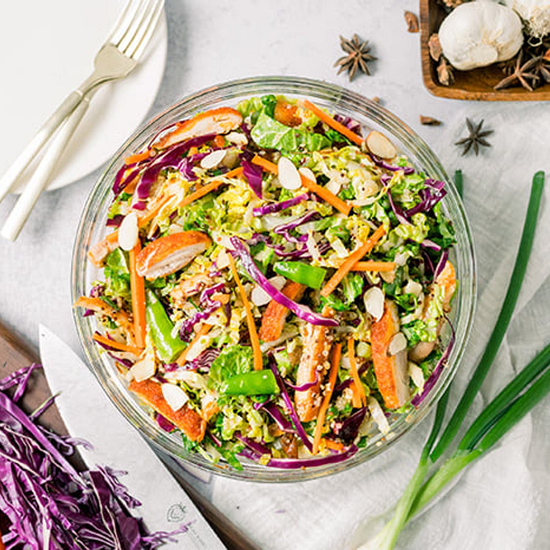 Asian Chicken Slaw (PCOS-Friendly)