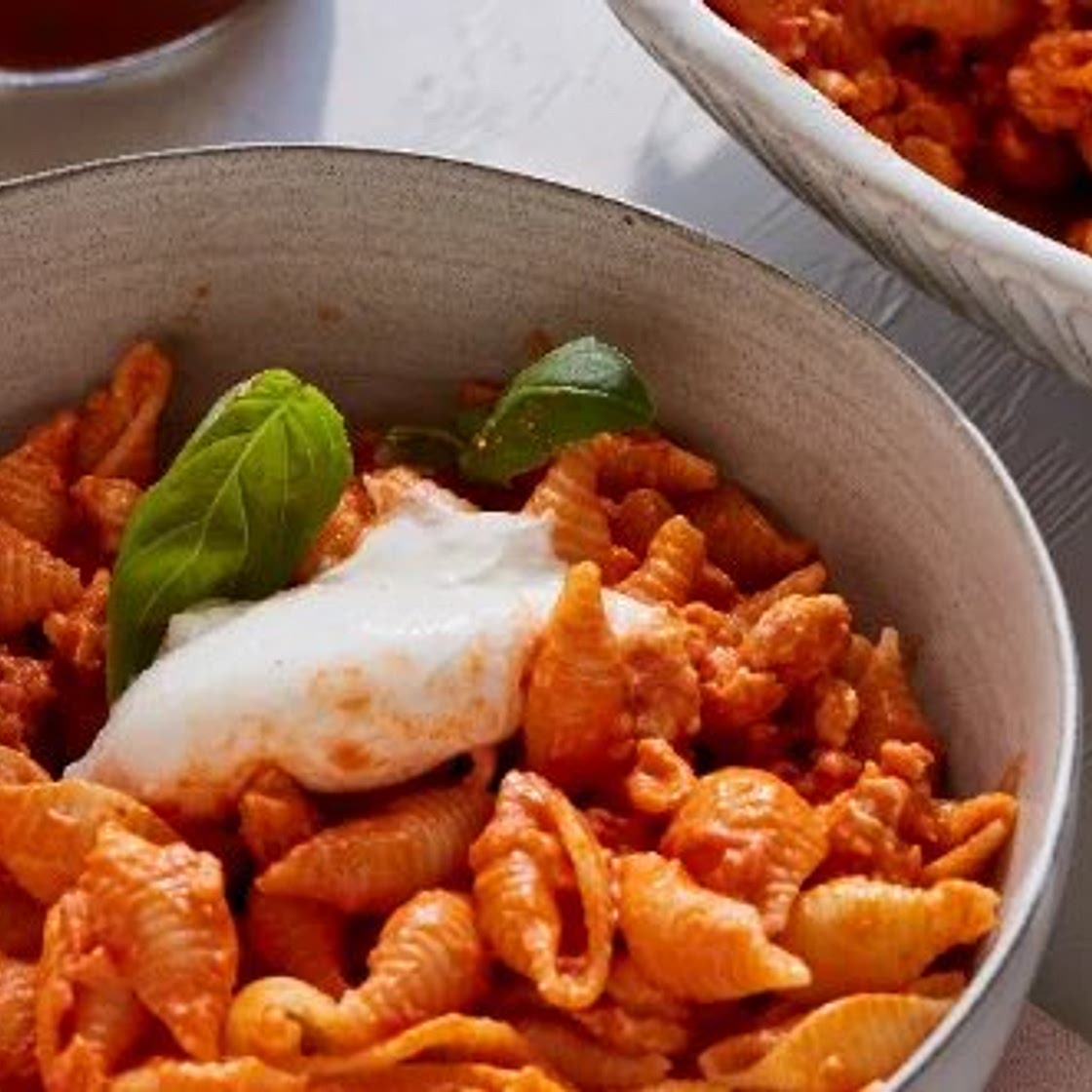 Creamy Tomato Burrata Shells