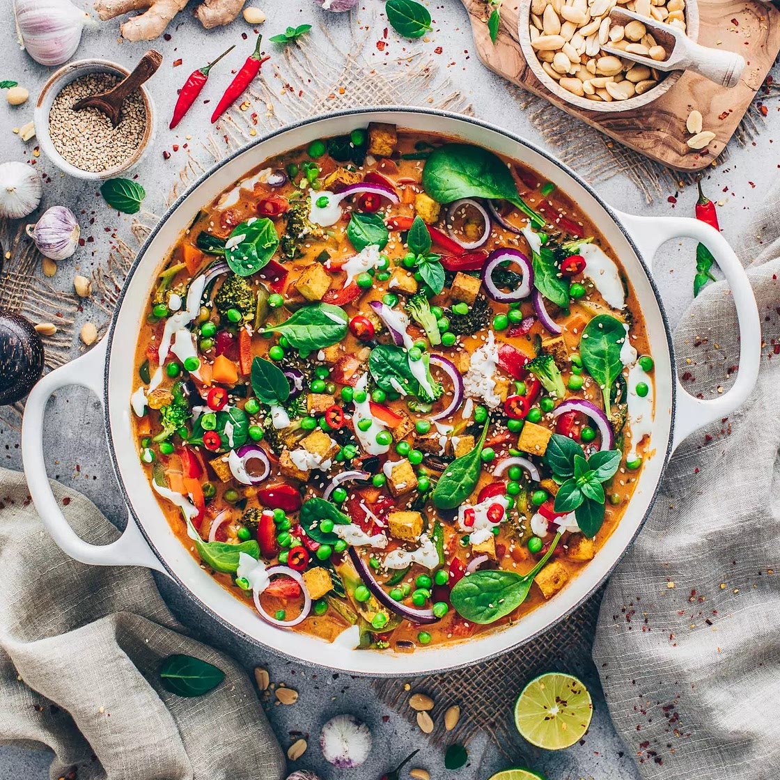 Rotes Thai-Curry (Vegan)