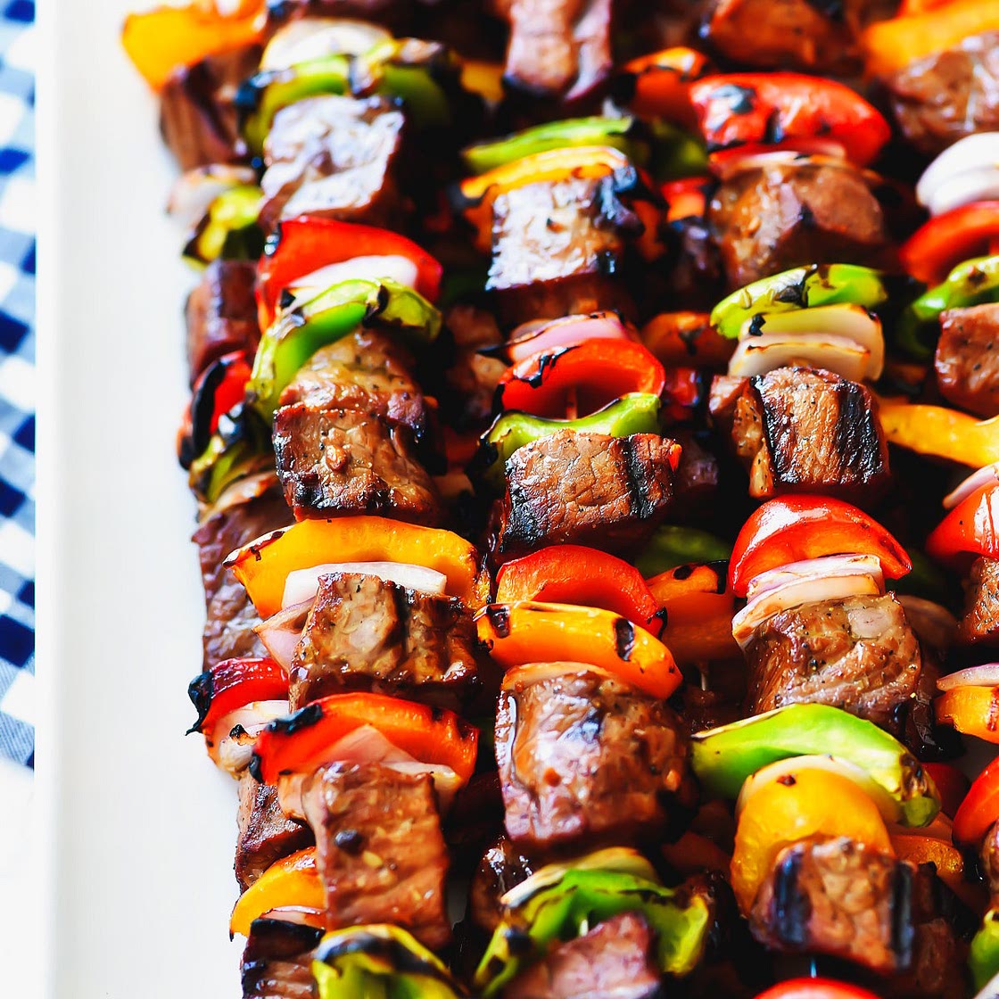 Grilled Steak Kebabs
