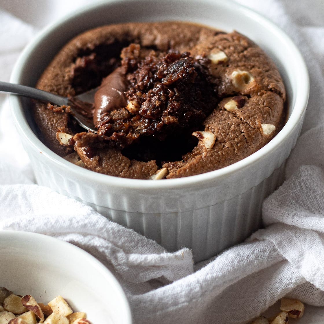 Nutella Baked Oats (without Banana) - Breakfast Treat for One