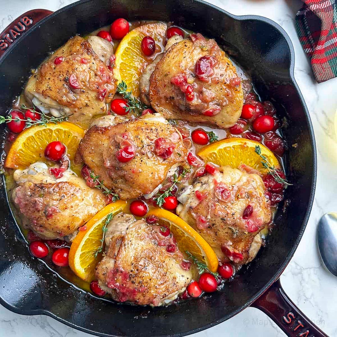 Holiday Chicken with Cranberry and Orange