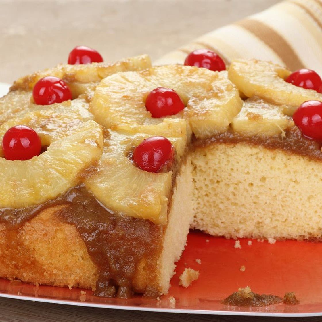 Gâteau à l'ananas (sans lait, sans blé, sans soja, sans gluten)