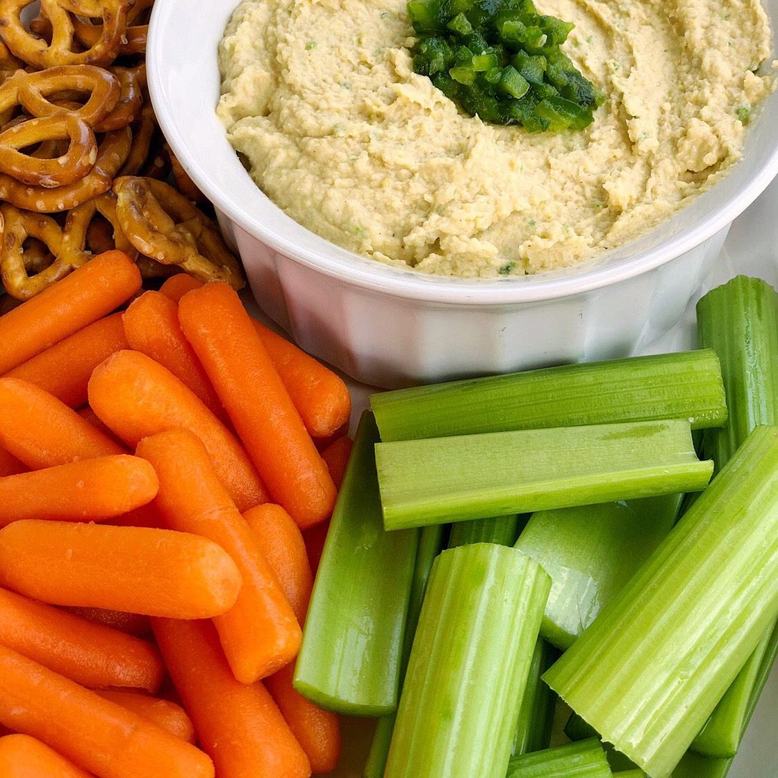 Spicy Roasted Jalapeno Hummus