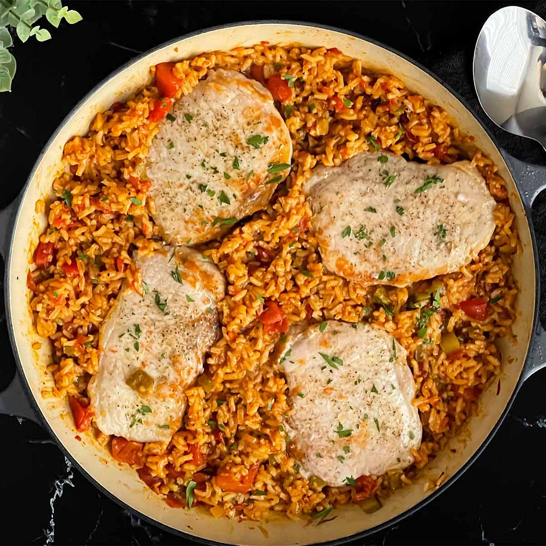 Spanish Pork Chops and Rice Recipe