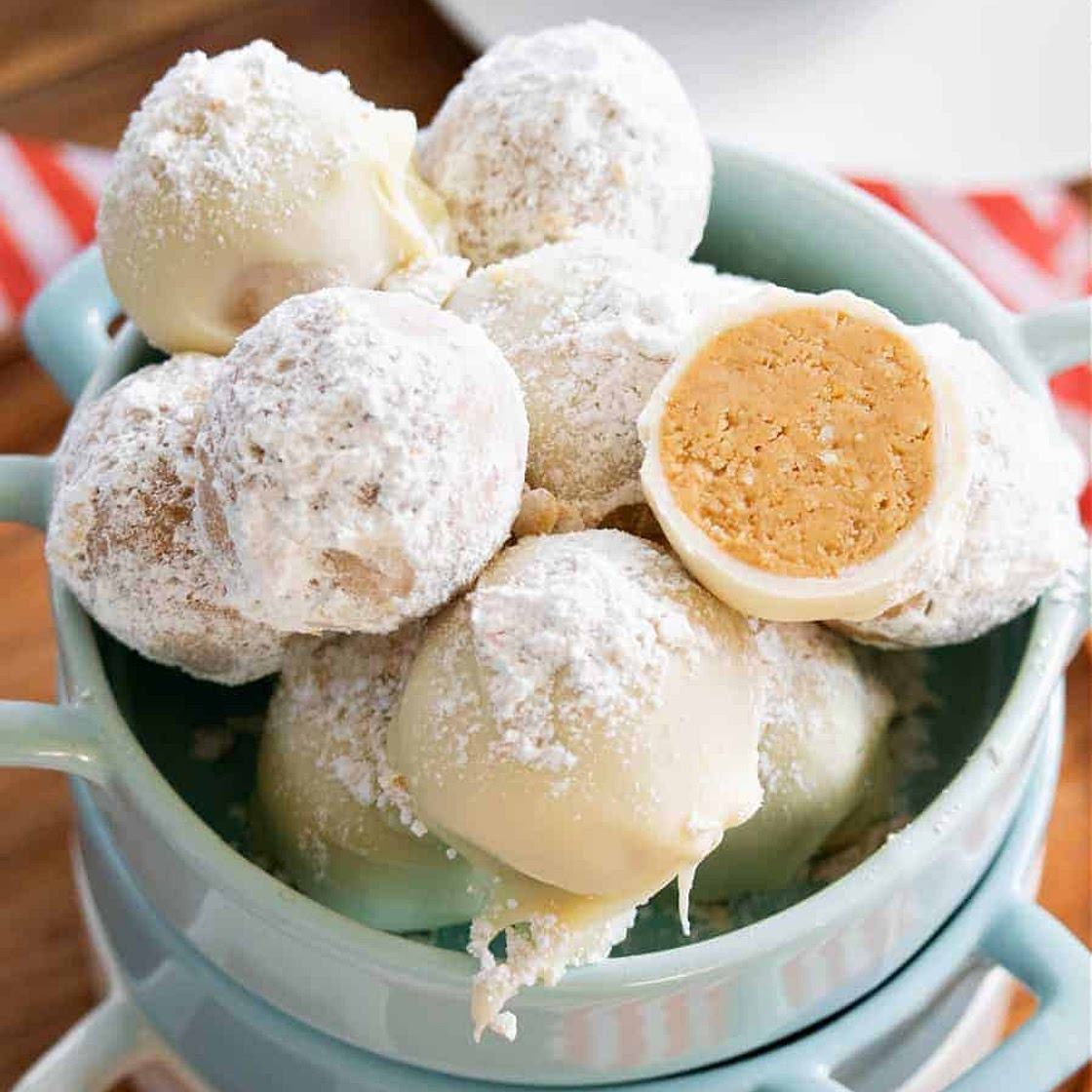 Vegan Peanut Butter Snowballs