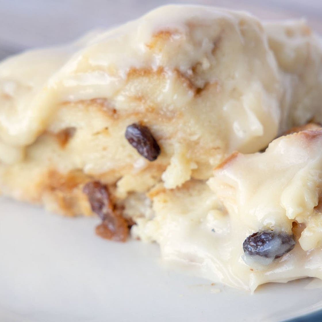 The Best Bread Pudding with Cream Cheese Frosting