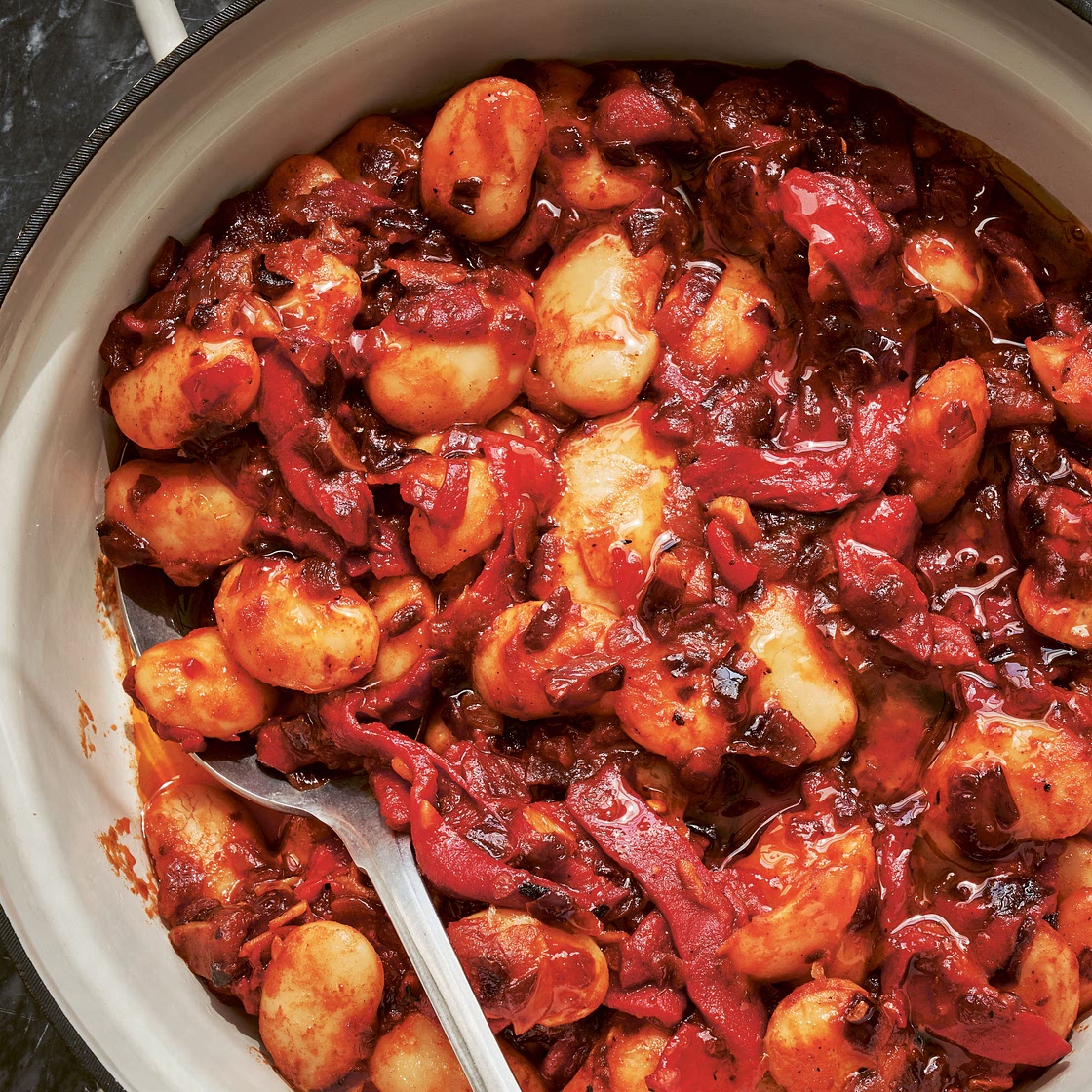 Easy Butter Beans, Paprika, and Piquillo Peppers