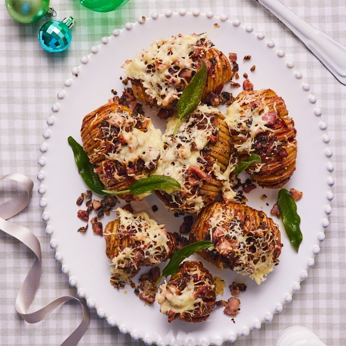 Christmas Hasselback Potatoes | Slimming & Weight Watchers Friendly