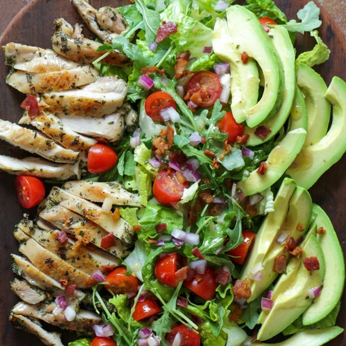 Rosemary Chicken Salad with Avocado and Bacon