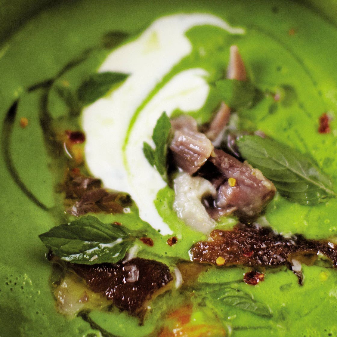 Green Pea and Ham Soup