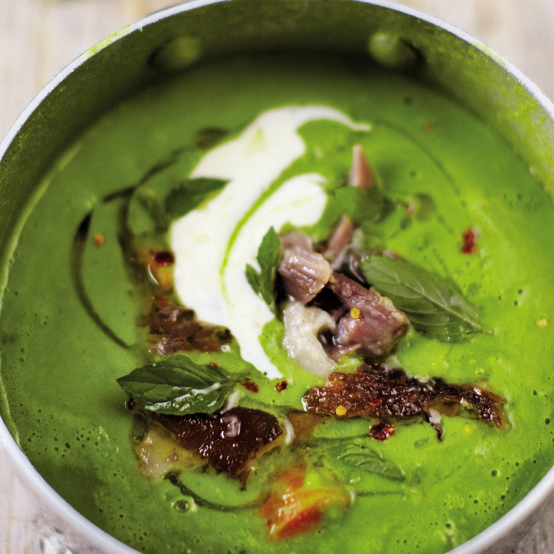 Green Pea and Ham Soup
