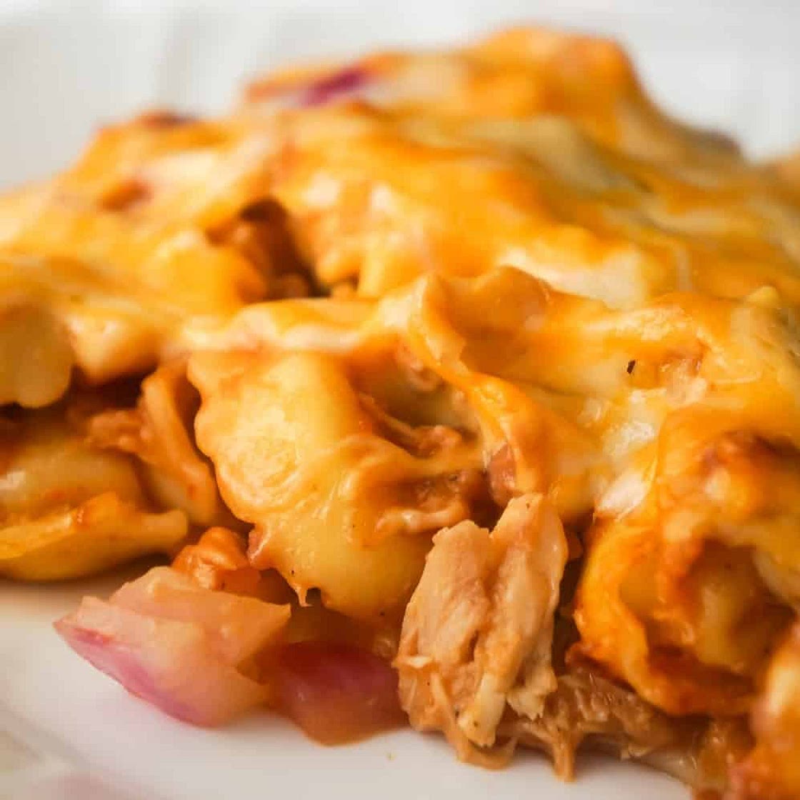 BBQ Chicken Tortellini Casserole