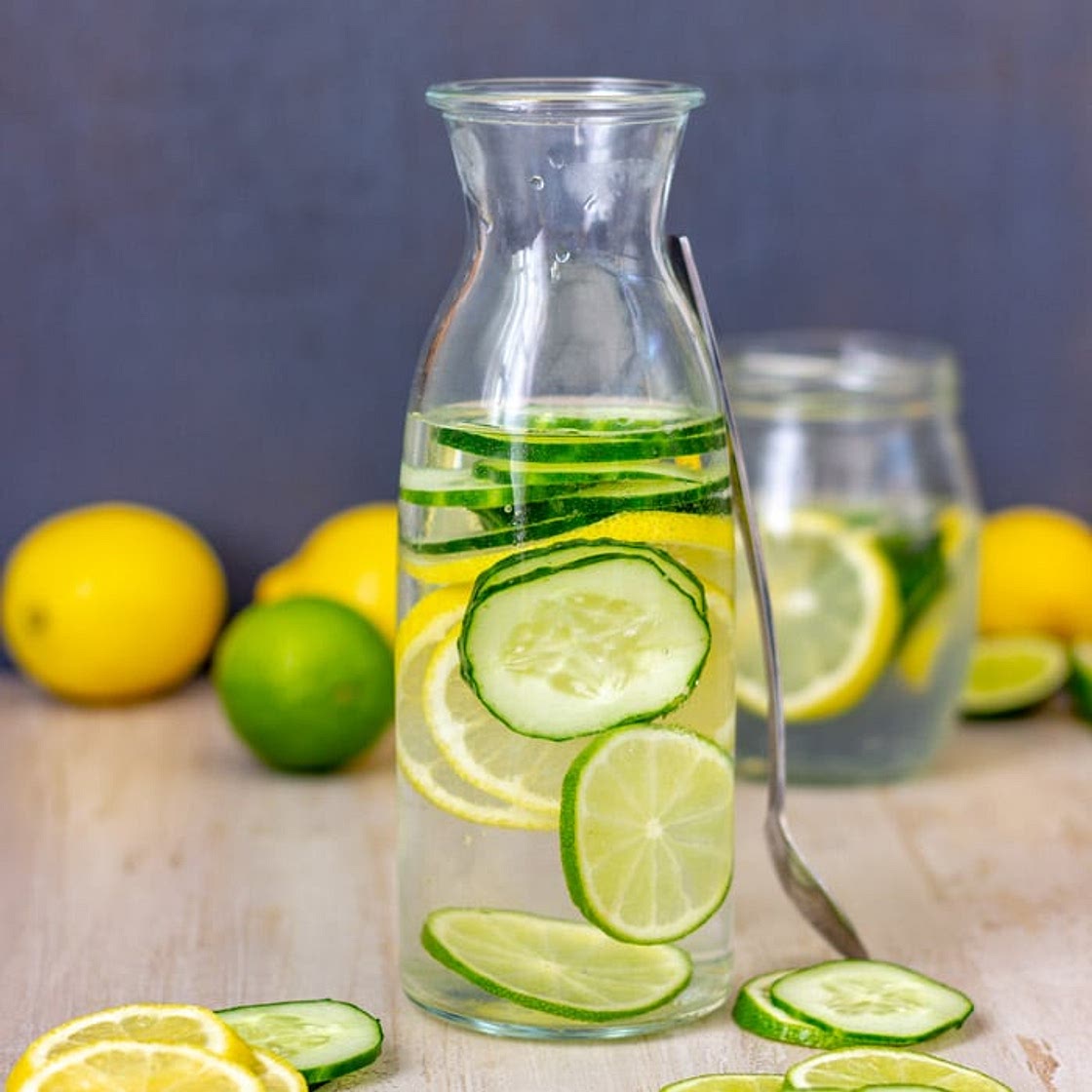 Lemon Lime Cucumber Water