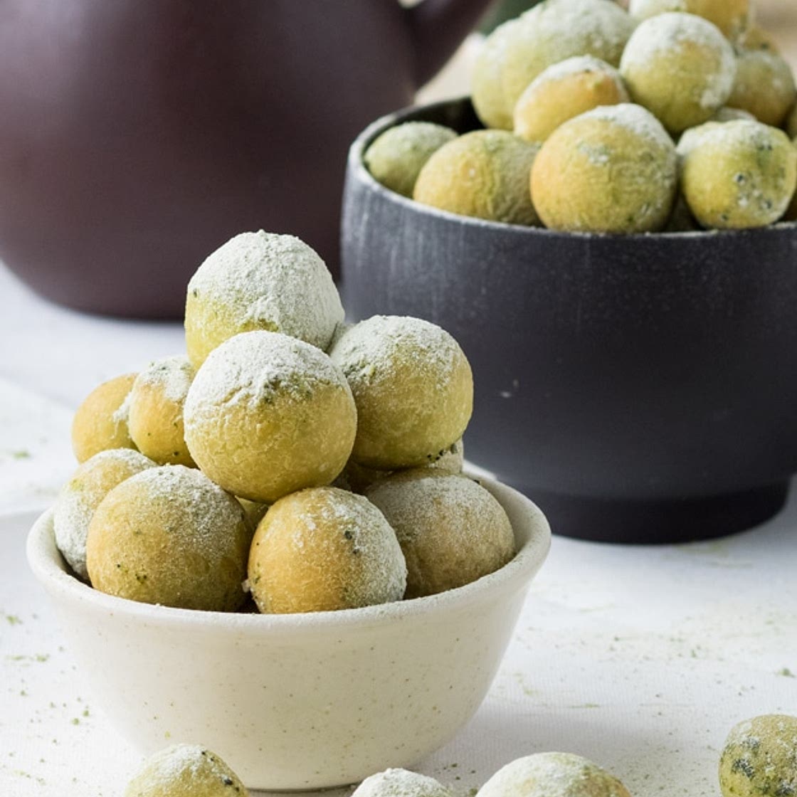 Matcha Mochi Donuts (GF)