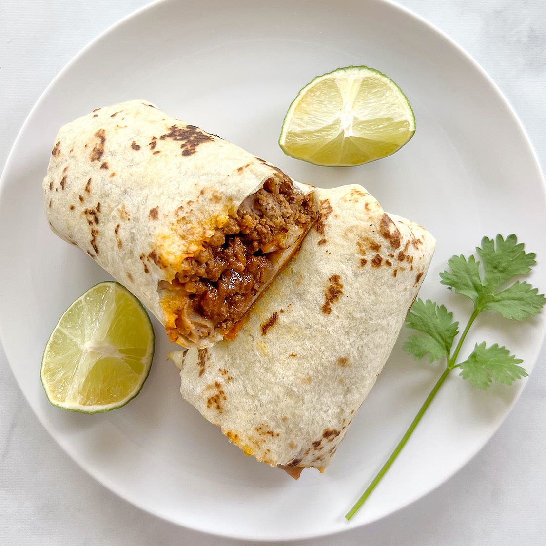 Baked Beef Chimichangas