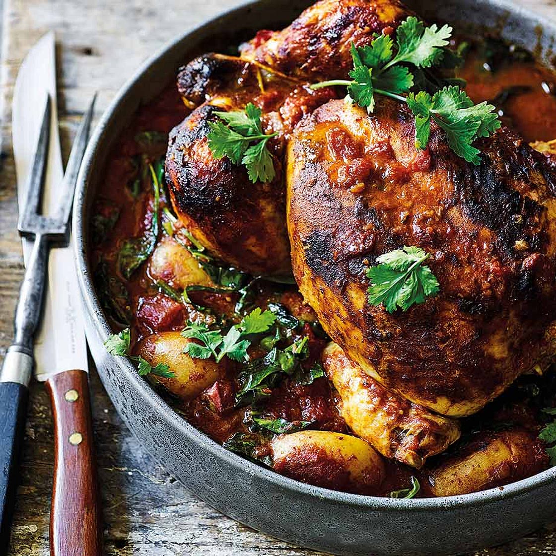 Bombay chicken one-pot roast