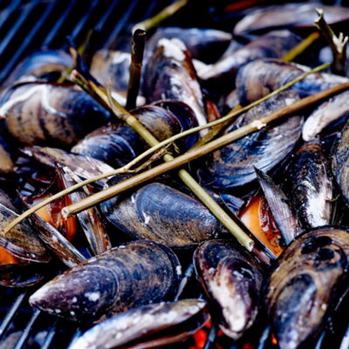 Moules au barbecue