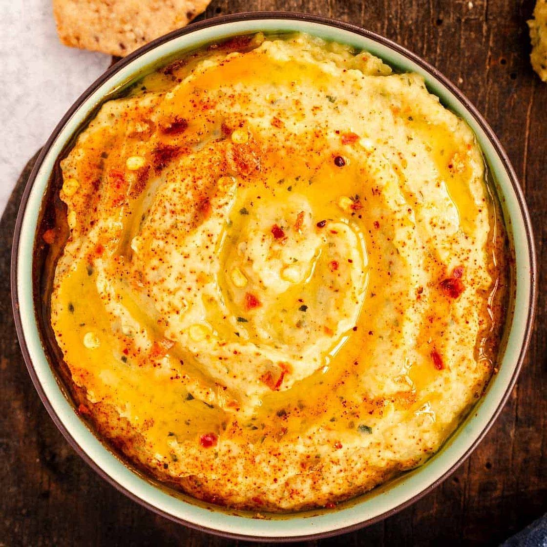 Baked Zucchini and Butter Bean Hummus