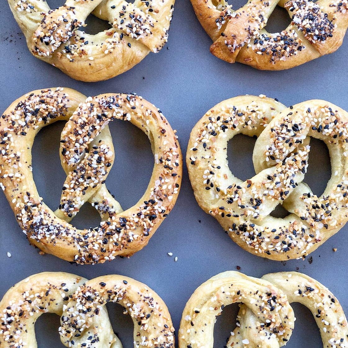 Everything Bagel Soft Pretzels