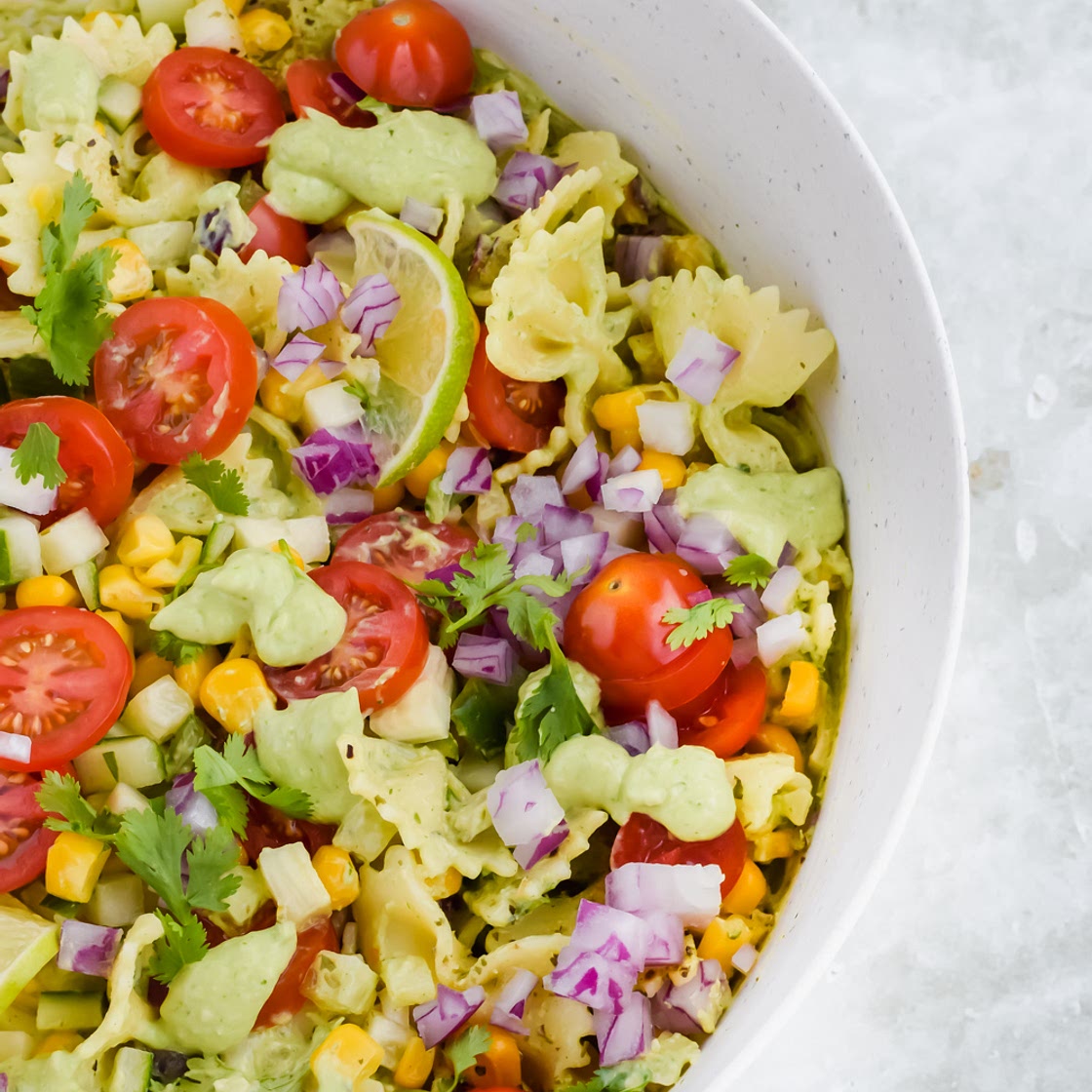 Cilantro Lime Pasta Salad Recipe