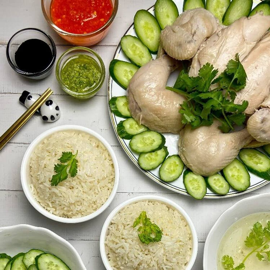 Hainanese Chicken Rice 海南鸡饭