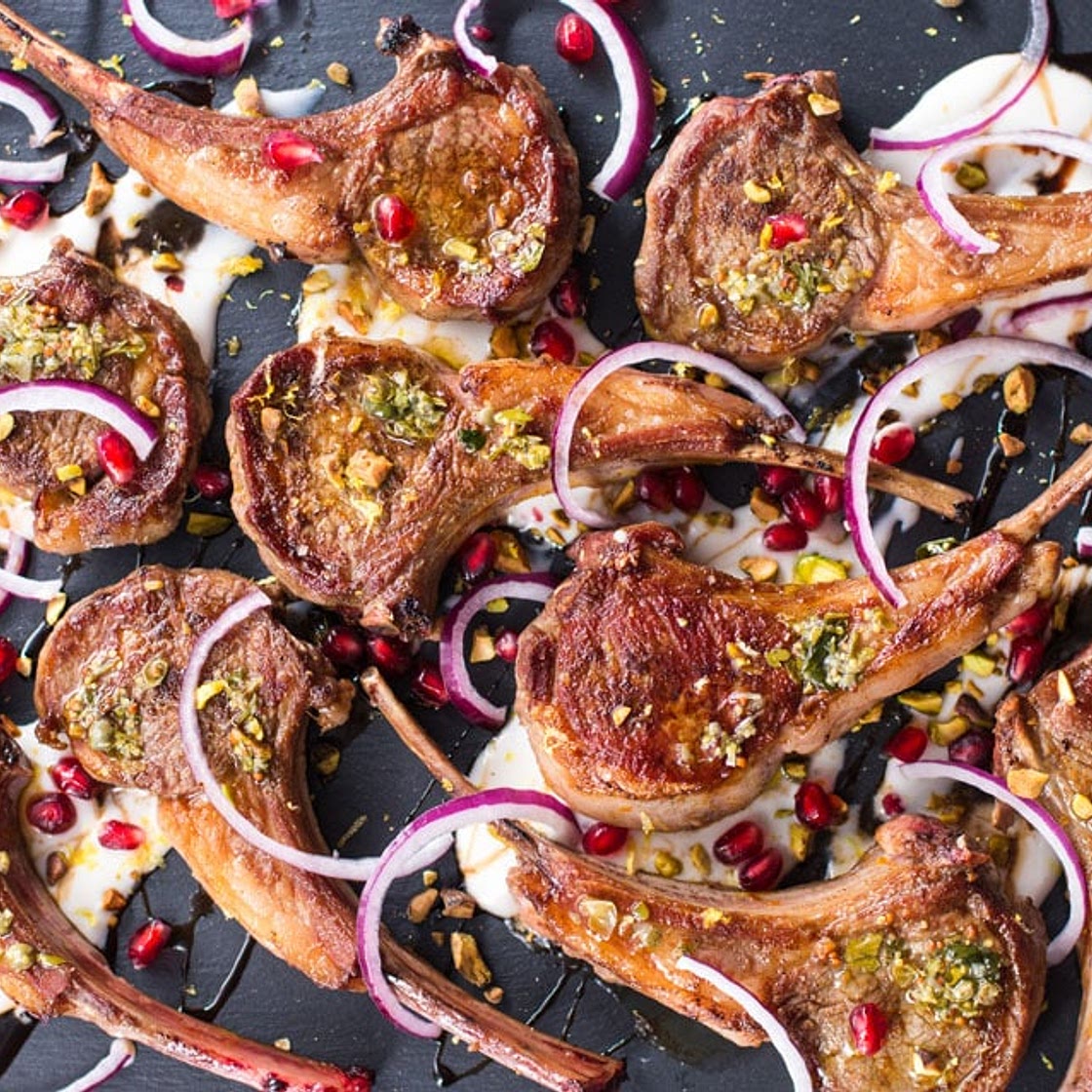 Aussie Lamb Chop Recipe with Yogurt Sauce