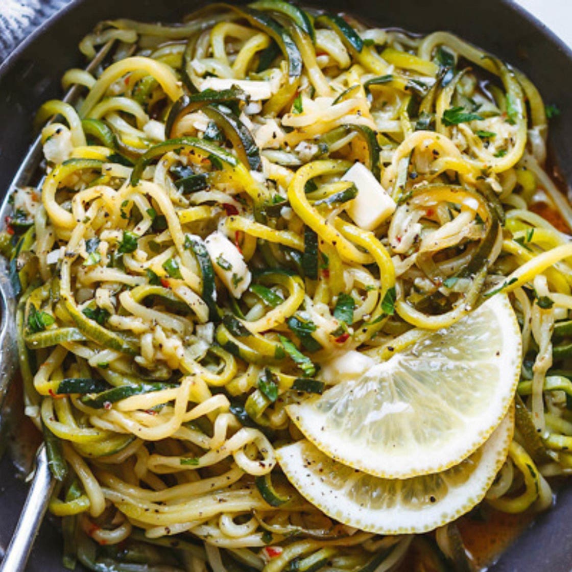 Lemon Garlic Butter Zucchini Noodles
