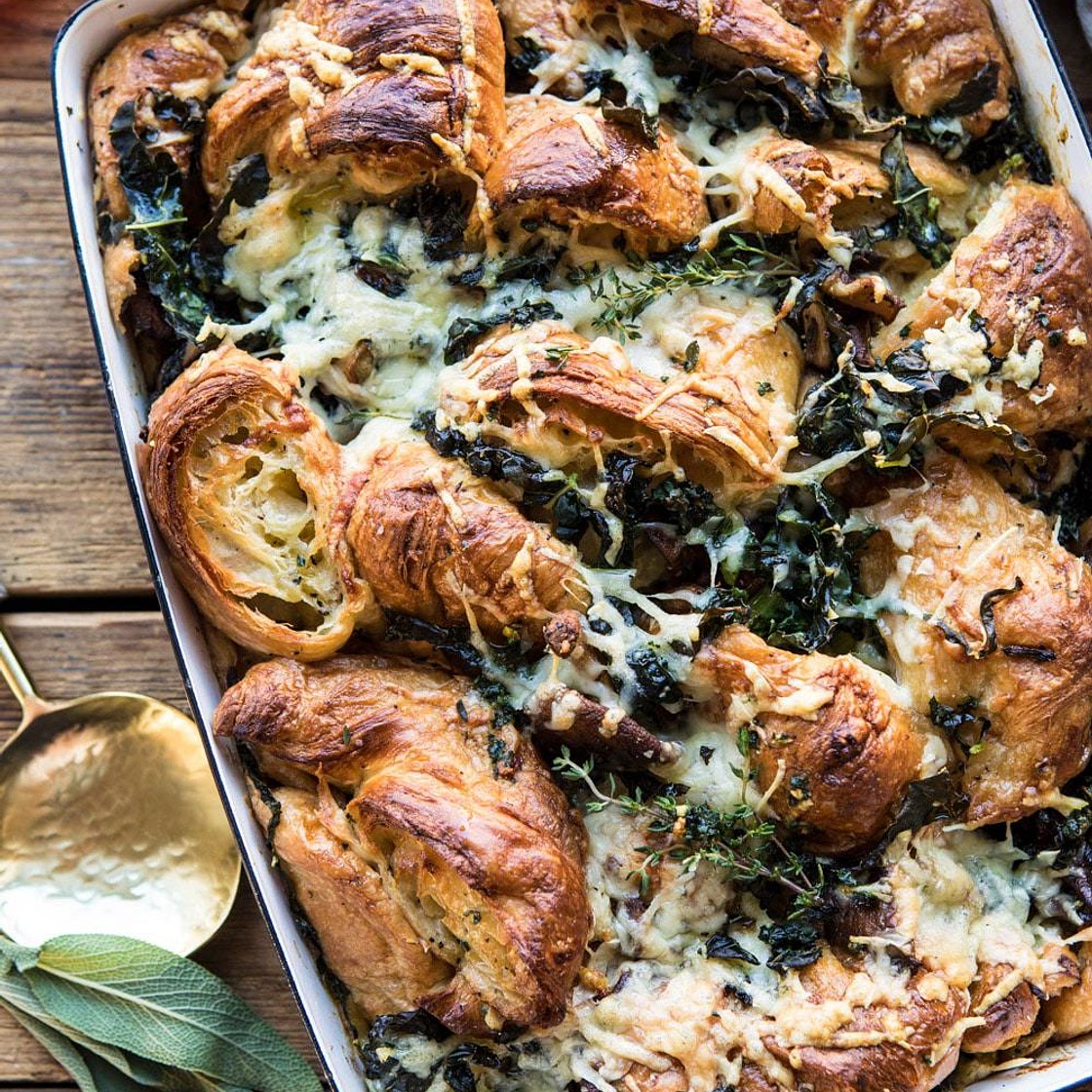 Herby Mushroom Croissant Stuffing