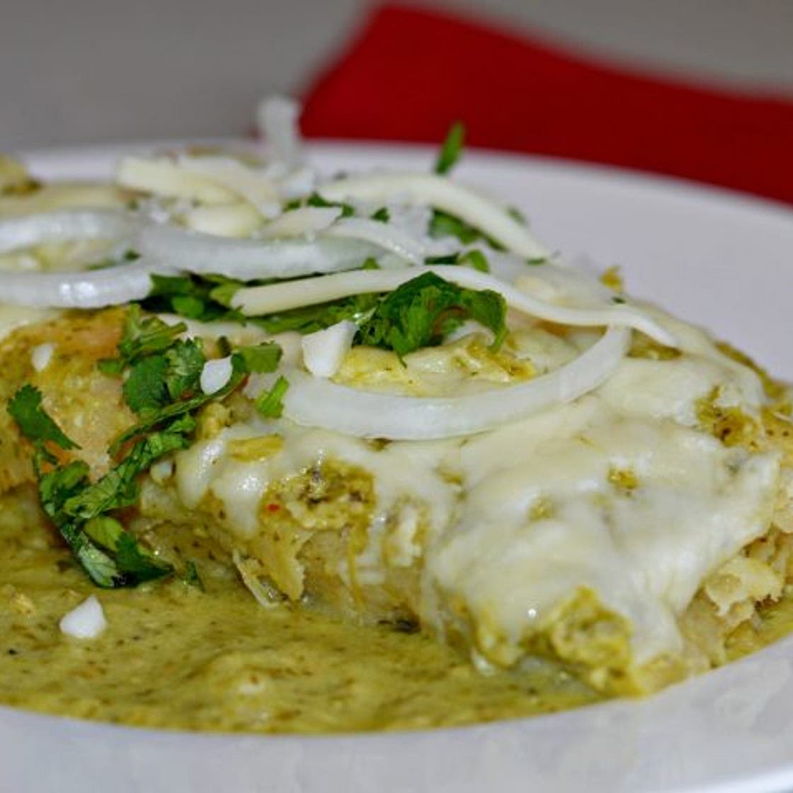 Homemade Enchiladas Verdes