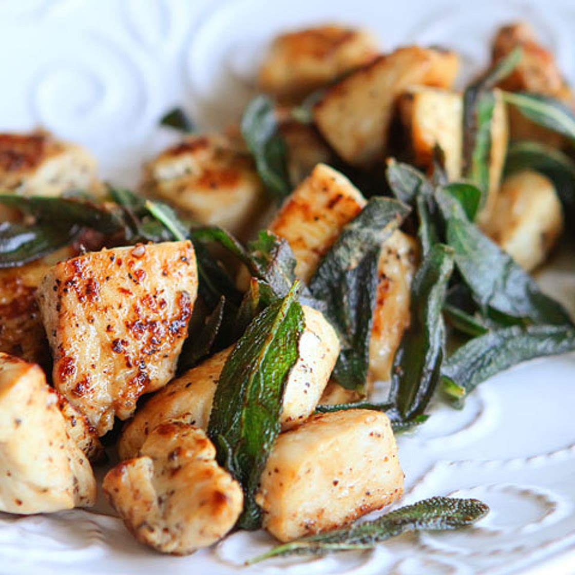 5 Minute Brown Butter Chicken and Crispy Sage