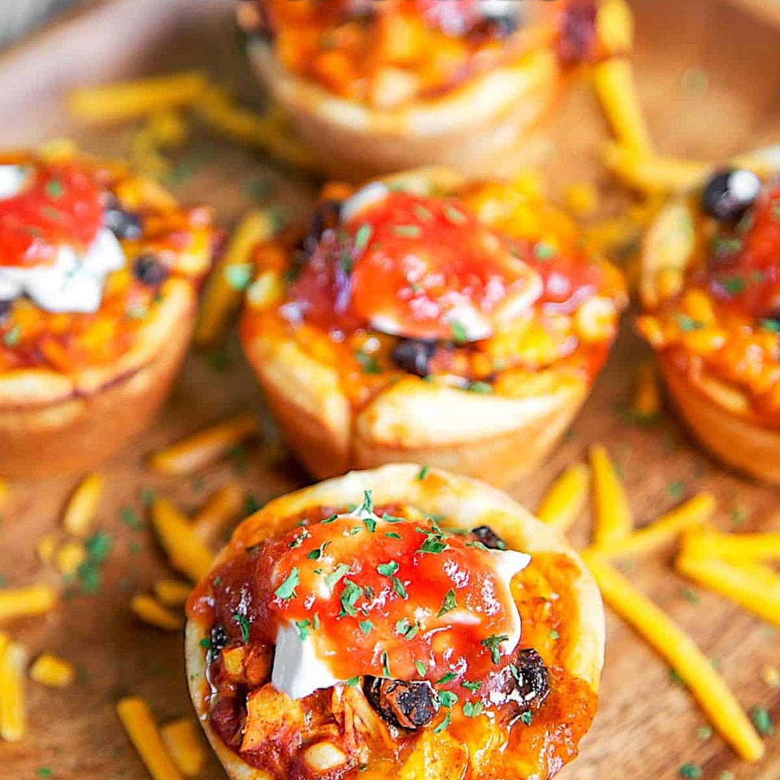 Chicken Enchilada Cupcakes