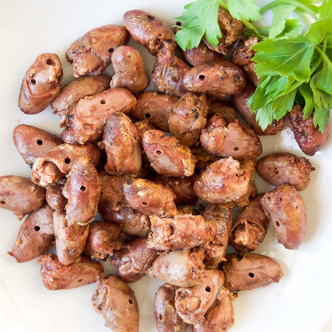 Grilled Chicken Hearts