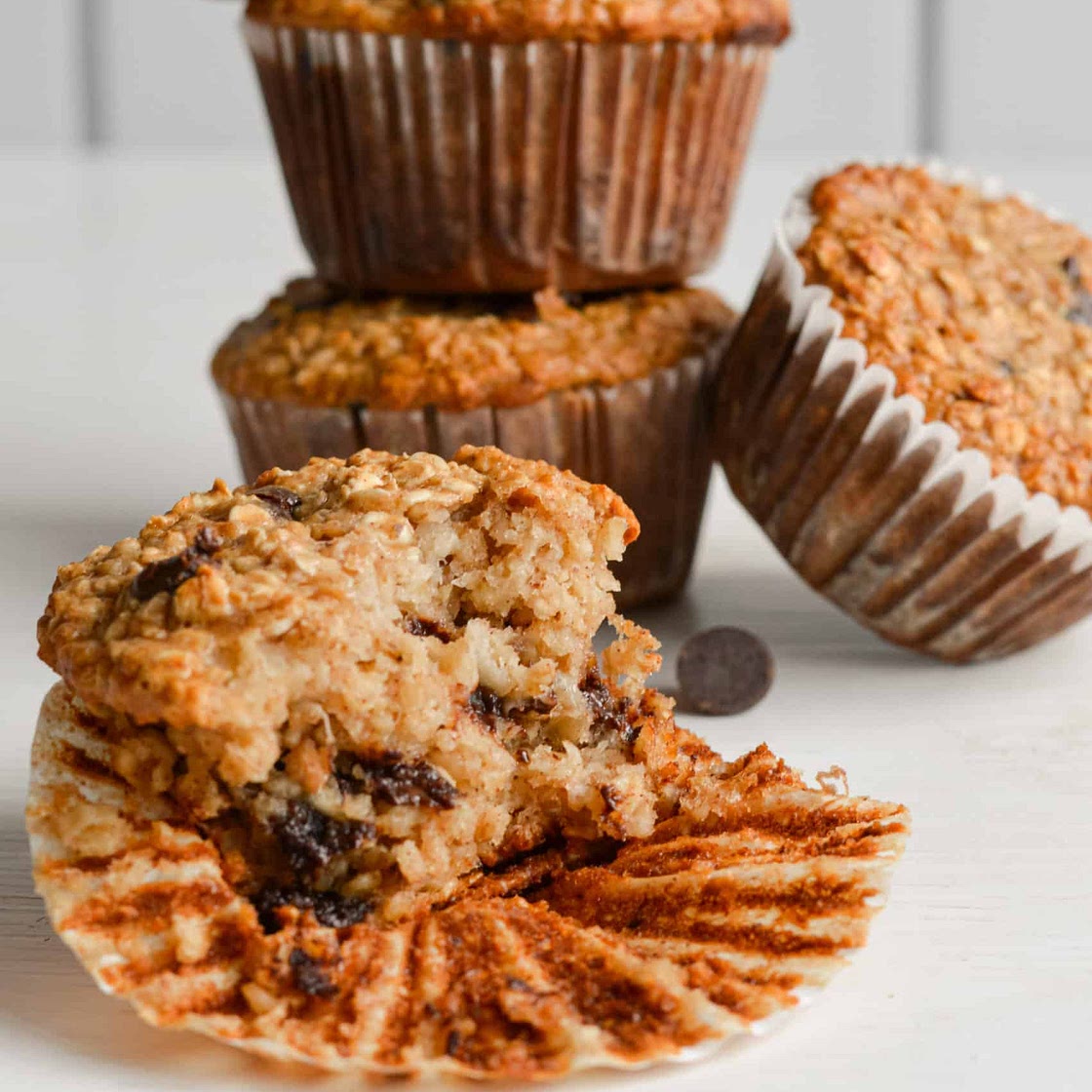 Banana Oatmeal Chocolate Chip Muffins