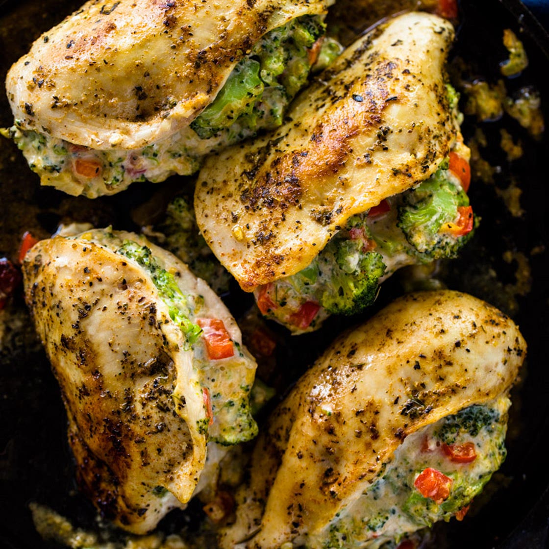 Broccoli Stuffed Chicken Breasts